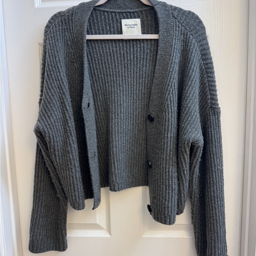 Abercrombie & Fitch Charcoal Cardigan